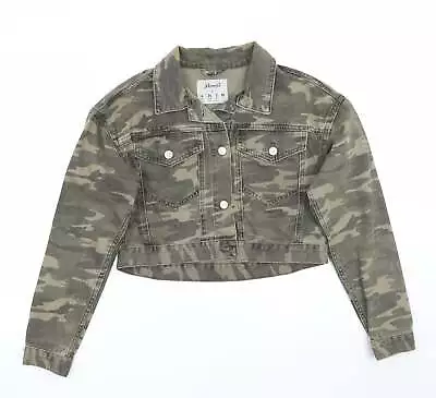 Buy Denim & Co. Womens Green Camouflage Jacket Coat Size 6 • 7.25£