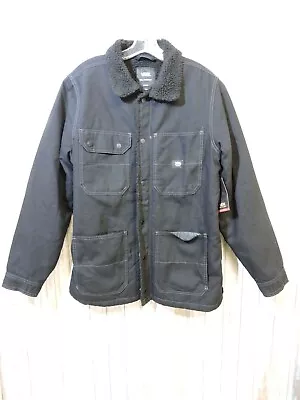 Buy Vans Drill Chore Coat Sherpa Borg Padded Jacket Men's Medium Black NEW DEFECTS • 39.99£
