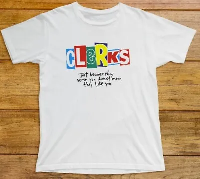 Buy Clerks T Shirt 1003 Movie Comedy 90s Indie Cult New Jersey Jay Silent Bob Dogma • 12.95£