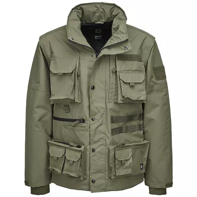 Buy Brandit Superior Jacket Mens Rain Coat Vest Waterproof Hiking Olive • 112.95£