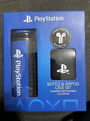 Buy Genuine PlayStation Merch Bottle And AirPods Case - PS5 PS4 Generation 1 & 2 NEW • 8£