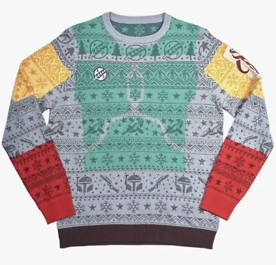 Buy Large (UK) Boba Fett Mandalorian Star Wars Ugly Christmas Xmas Jumper Sweater • 33.99£