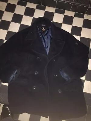 Buy Tommy Hilfiger TH Wool Blend Coat Double Breasted M MIlitary Jacket £350 • 8.85£