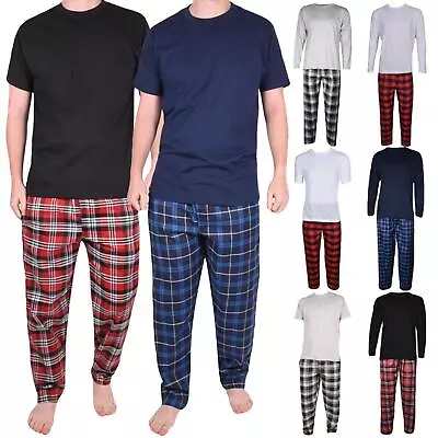 Buy Mens Pyjamas Set Long Sleeve Nightwear Loungewear Pjs Lounge Wear T-shirt Pants • 12.99£