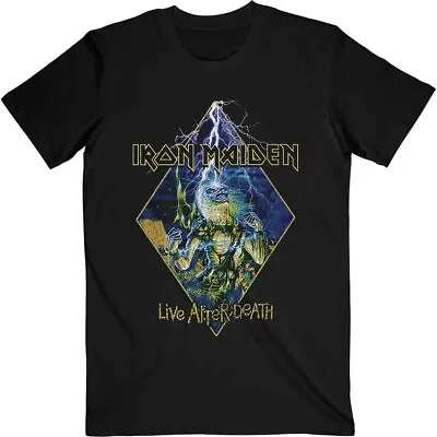 Buy Iron Maiden Live After Death Diamond Official Tee T-Shirt Mens • 17.13£