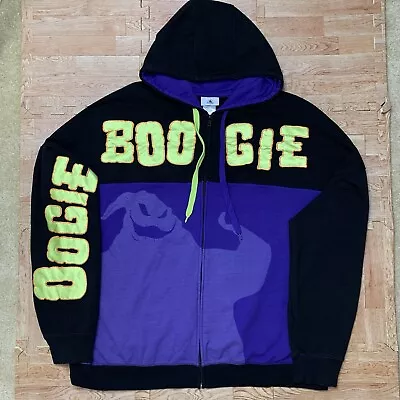 Buy Disney Parks Oogie Boogie Zip-Up Hoodie XXL Nightmare Before Christmas Rare EUC • 142.08£