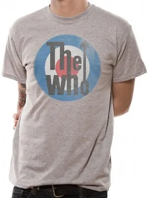 Buy The Who T-Shirt Official Target Logo Mens Grey S/M/L/XL • 16£