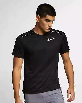 Buy Nike Mens T Shirt Dri-Fit Miler Crew Running Jogging Sports Gym Top Tee • 26.98£