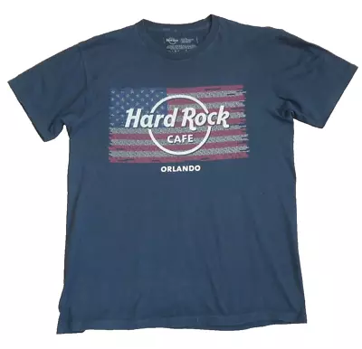 Buy Medium Mens HARD ROCK CAFE Orlando Flag T-Shirt • 6.99£
