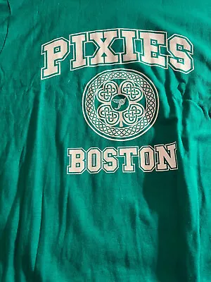 Buy The Pixies Boston T Shirt New No Tags Green Mint 3XL Black Francis Frank Indie • 9.47£