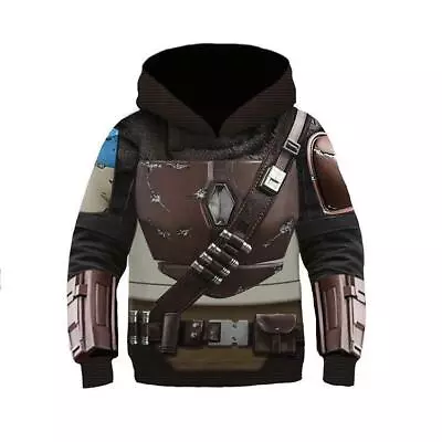 Buy Children Mandalorian Sweater Kids Gift Cosplay Pullover Hoodie Sweater Role Play • 24.78£