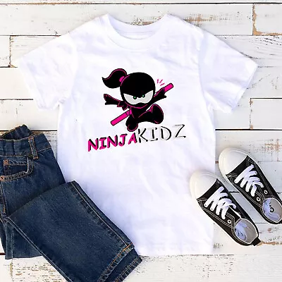 Buy Ninja Kidz Kids T-Shirt YouTuber YouTube Funny Childrens Boys Tee Gifts T Shirt • 10.49£