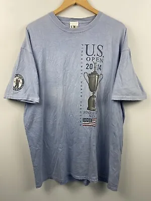 Buy US Open Tennis T-Shirt Shirt Top Men's Size XL Blue Pinehurst American Sport • 18.59£