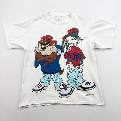 Buy Vintage Looney Tunes T Shirt Mens Large L Tultex 1992 Rap Hip Hop Bugs Bunny Taz • 84.92£