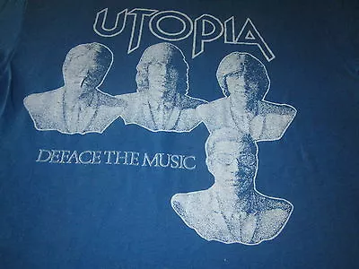 Buy Utopia Deface The Music Vintage Tee Shirt Todd Rundgren • 80.32£