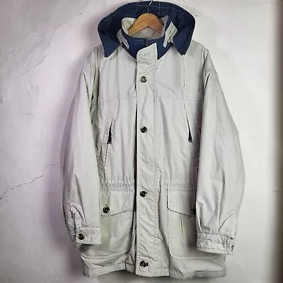 Buy Bush Mens 42R Sympatex Overcoat Jacket Neutral Hooded Vintage • 17.69£