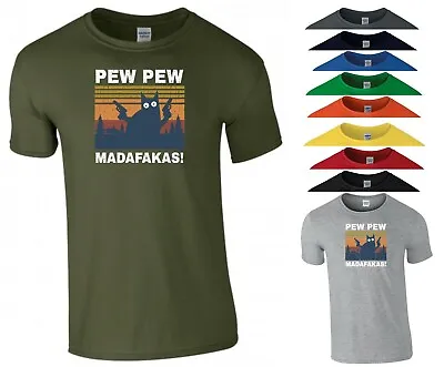 Buy Pew Pew Madafakas T Shirt Cat Lovers Funny Rude Joke Birthday Gift Men Tee Top • 10.99£