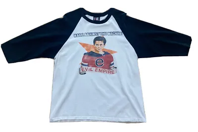 Buy Vintage 1990s Rage Against The Machine Evil Empire Concert Baseball Giant TShirt • 191.79£