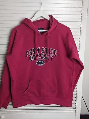 Buy CHAMPION Penn State USA Hoodie Pink Pullover Womens Sz XL • 19.99£