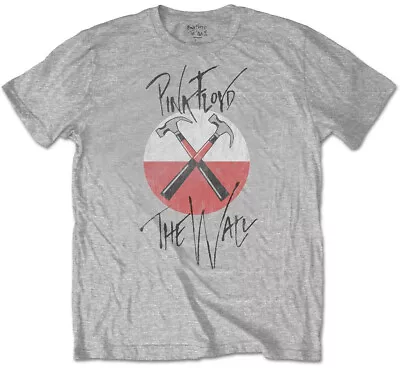 Buy Pink Floyd The Wall Faded Hammers Logo T-Shirt OFFICIAL • 15.19£