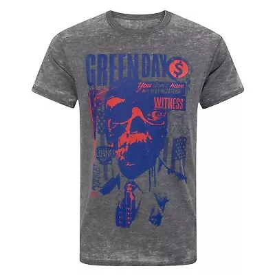 Buy Green Day Mens Revolution Radio Burn Out T-Shirt NS4394 • 19.39£