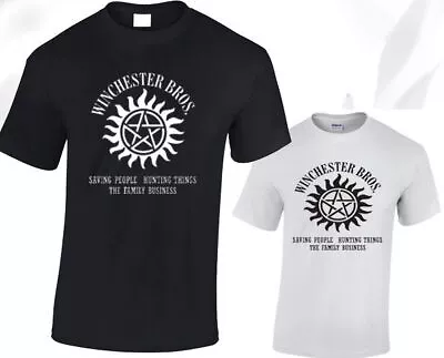 Buy Winchester Brothers Mens T Shirt Supernatural Winchester Brothers Bobby Sam Dean • 7.99£