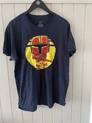 Buy Star Wars Mandalorian Grogu Baby Yoda Graphic T-Shirt Disney Funko UK Large L • 6.99£