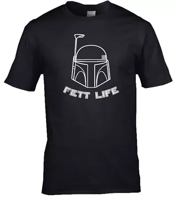 Buy 'Fett Life' Boba Fett Premium Cotton Ring-spun T-shirt • 14.99£