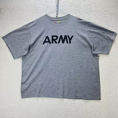 Buy US Army T-shirt Mens 2XL XXL Grey Marl  Issued Condition Back Printed Soffe • 11.99£