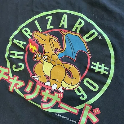 Buy Vintage 2000 Y2K Pokémon Charizard Youth T-Shirt; Childs Sz L; Nintendo • 22.81£