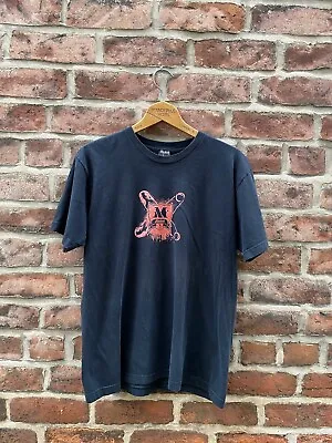 Buy Vintage Macbeth Spellout Logo T Shirt Mens Large Black Tom Delonge Blink 182 • 32.58£