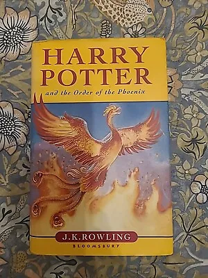 Buy Harry Potter And The Order Of The Phoenix By J. K. Rowling 1 St Ed  Hard Cover  • 175£