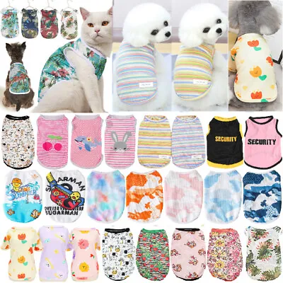 Buy Pet Dog Clothes Puppy T Shirt Clothing For Small Dogs Puppy Chihuahua Vest UK • 4.75£