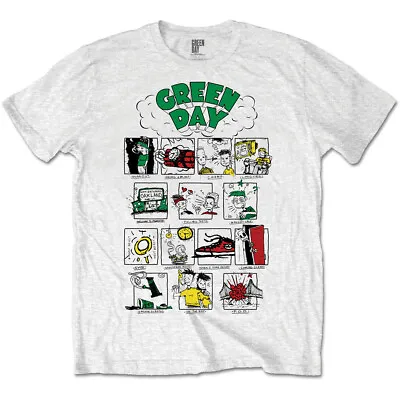 Buy GREEN DAY  - Official Licensed Unisex T- Shirt -  Dookie RRHOF - White Cotton • 16.99£