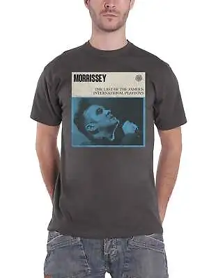 Buy Morrissey T Shirt International Playboys Logo New Official Mens Charcoal Grey • 15.93£