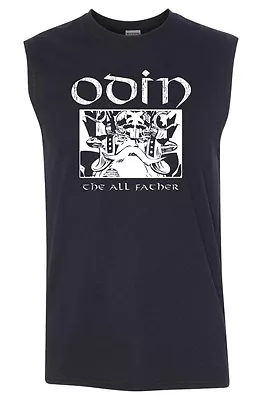 Buy ODIN Sleeveless T-shirt - S To 3XL - Viking Valhalla Thor Ragnarok Norse • 15.15£