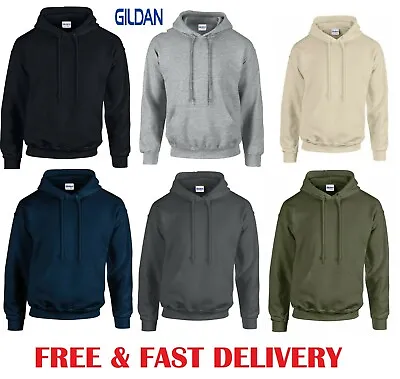 Buy Gildan Hoodie Pullover Heavy Blend Hood Mens Plain Hooded Sweatshirt Hoody S-5XL • 13.20£
