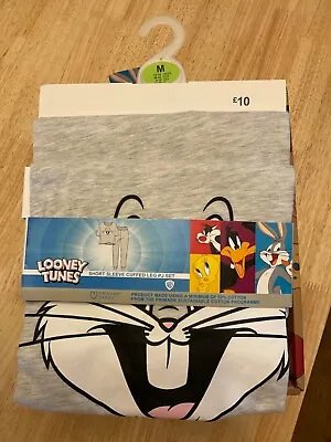 Buy Primark Grey Bugs Bunny Looney Tunes Pyjama Set Size Medium (12-14) New & Tags • 12£