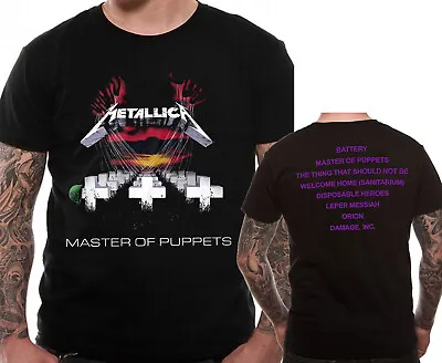Buy Metallica T Shirt Official Puppets Justice Logo Sad But True Rock Metal Tee NEW • 14.75£