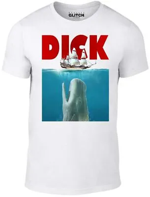 Buy Dick Men's T-Shirt - Funny Movie Parody Film Moby Whale Jaws Paws Poster Shark • 11.99£