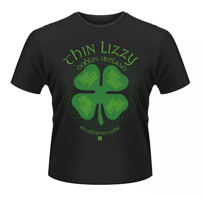Buy Thin Lizzy Four Leaf Clover Phil Lynott Rock Licensed Tee T-Shirt Men • 19.42£