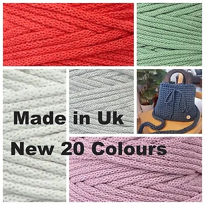 Buy 42 Colours Premium Macrame 5mm Braided Cotton Cord Hoody Laces MADE IN UK • 4.50£