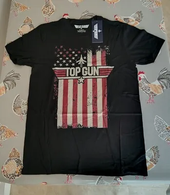 Buy Top Gun Black T-Shirt Adult Size M New With Tag • 9.99£