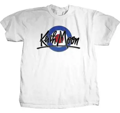 Buy KEITH MOON (The WHO) - Mod Target On White - T-shirt - NEW - MEDIUM ONLY • 25.28£