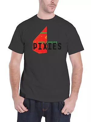 Buy The Pixies T Shirt Head Carrier Band Logo New Official Mens Grey • 17.95£