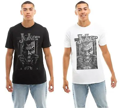 Buy The Joker Mens T-shirt Behind Bars Cotton Batman DC Comics Tee S-2XL Official • 13.99£