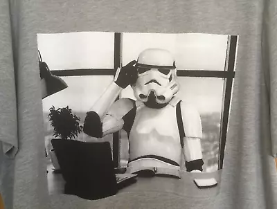 Buy Men's Star Wars Stormtrooper Grey T-Shirt - Size XXL 50-52  - Tu - BNWT FREE P&P • 11.50£