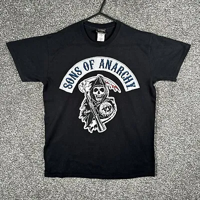 Buy Gildan Sons Of Anarchy Shirt Mens Medium Black Softstyle Cotton Crew Neck Casual • 11.95£