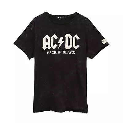 Buy AC/DC Unisex Adult Back In Black T-Shirt NS6565 • 19.27£