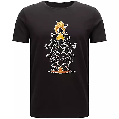 Buy Super Saiyan Vegeta Dragon Anime Men's T-shirt Goku Ball Fan Top Tee • 11.99£